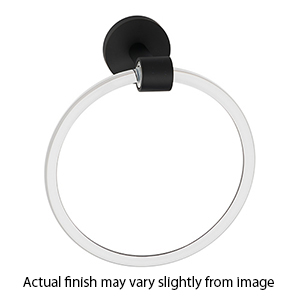 A7240 MB - Acrylic Contemporary - Towel Ring - Matte Black