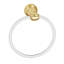 A7340 PB/NL - Acrylic Royale - Towel Ring - Unlacquered Brass