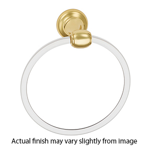 A7340 PB - Acrylic Royale - Towel Ring - Polished Brass