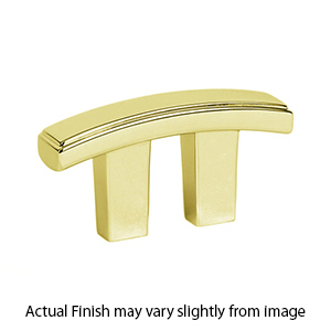 A418 PB/NL - Arch - 3/4" Cabinet Knob/Pull - Unlacquered Brass