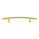 A419-4 PB/NL - Arch - 4" Cabinet Pull - Unlacquered Brass