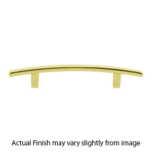 A419-6 PB/NL - Arch - 6" Cabinet Pull - Unlacquered Brass