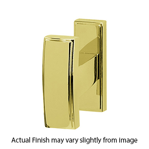 A7580 PB/NL - Arch - Robe Hook - Unlacquered Brass