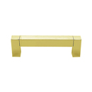 A420-35 PB/NL - Block - 3.5" Cabinet Pull - Unlacquered Brass