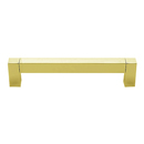 A420-6 PB/NL - Block - 6" Cabinet Pull - Unlacquered Brass