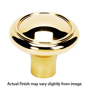 A1561 PB/NL - Classic Traditional - 1.25" Cabinet Knob - Unlacquered Brass