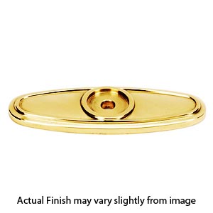 A1565 PB/NL - Classic Traditional - Knob Backplate - Unlacquered Brass