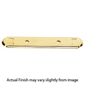 A1568-3 PB/NL - Classic Traditional - Backplate for 3"cc Pull - Unlacquered Brass
