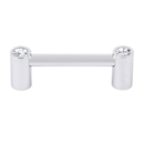 C715-3 PC - Contemporary Crystal I - 3" Cabinet Pull - Polished Chrome