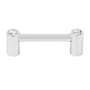 C715-3 PN - Contemporary Crystal I - 3" Cabinet Pull - Polished Nickel