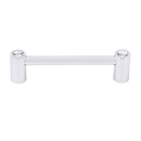 C715-35 PC - Contemporary Crystal I - 3.5" Cabinet Pull - Polished Chrome