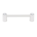 C715-35 PN - Contemporary Crystal I - 3.5" Cabinet Pull - Polished Nickel
