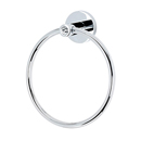 C8340 PC - Crystal Contemporary I - Towel Ring - Polished Chrome
