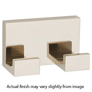 A6484 PN - Linear - Double Robe Hook - Polished Nickel