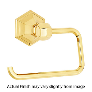 A7766 PB/NL - Nicole - Euro Tissue Holder - Unlacquered Brass