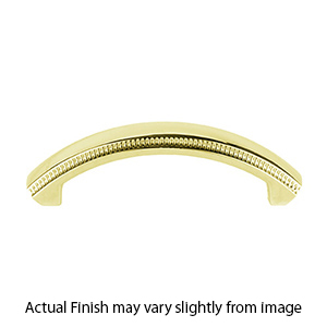 A240-35 PB/NL - Regal - 3.5" Cabinet Pull - Unlacquered Brass