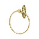A8540 PB/NL - Ribbon & Reed - Towel Ring - Unlacquered Brass