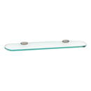 A6650-18 - Royale - 18" Glass Shelf - Satin Nickel