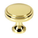 A980-14 - Royale - 1.25" Round Knob - Polished Brass