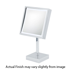 Single-Sided LED Square Mirror - Rechargeable