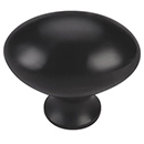 MT0118-032 BLK - 1-1/4" Egg Cabinet Knob - Flat Black