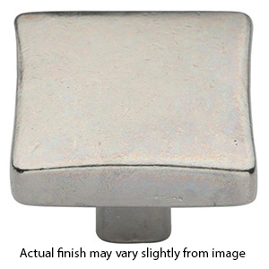 3678.112 - Ashley Norton - Square Puffed 1.5" Knob - White Bronze