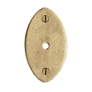CKB.OV - Ashley Norton - Oval Cabinet Knob Backplate - Natural Bronze