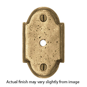 CKB.SR - Ashley Norton - Arched Cabinet Knob Backplate - Natural Bronze