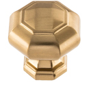 418 - Elizabeth - 1 1/8" Cabinet Knob - Warm Brass