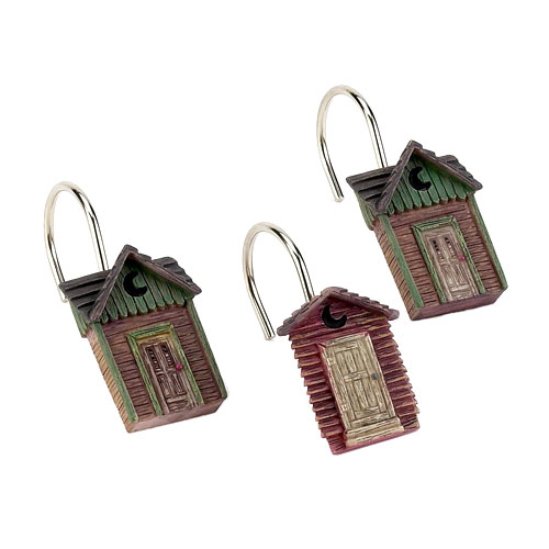Outhouses Shower Curtain Hooks