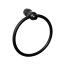 6102 - Bouvet Round - Towel Ring - Black