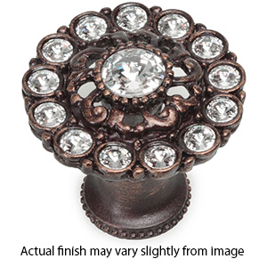 Cache - Large Round Knob w/Multiple Crystals