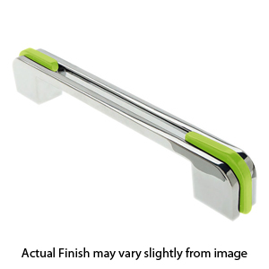 D101128 - Acrylic Collection - 5 1/16"cc Pull - Lime