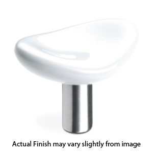 D103040 - Acrylic Collection - 1 9/16" Knob - White