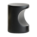 86150 - Contemporary Brass - 7/8" Finger Knob - Flat Black