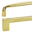 Contemporary Brass Pulls - Unlacquered Brass