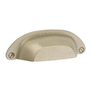 86326 - Sandcast Bronze - 3" Ranch Cup Pull - Tumbled White Bronze
