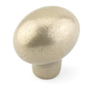 86052 - Sandcast Bronze - 1" Egg Knob - Tumbled White Bronze