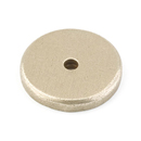 86341 - Sandcast Bronze - 1 1/4" Round Backplate - Tumbled White Bronze