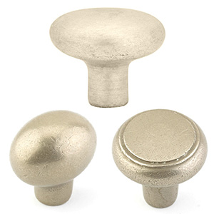Sandcast Bronze Knobs - Tumbled White Bronze