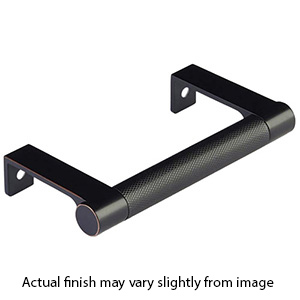 3.75" cc Select Knurled Cabinet Edge Pull - Oil Rubbed Bronze