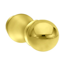 2608 - Traditional Brass - Single Hook Post - Ribbon & Reed Rosette - Unlacquered Brass