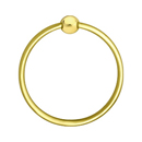 2601 - Traditional Brass - Towel Ring - Rectangular Rosette - Unlacquered Brass