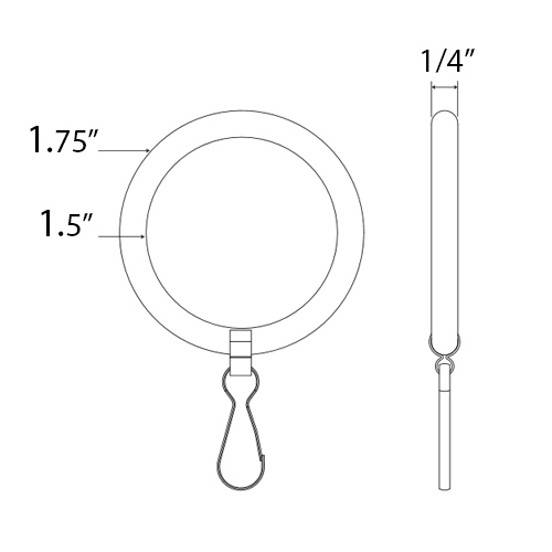Brass Shower Curtain Rings