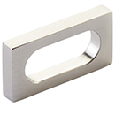10031-BN - Modern Oval Slot - 2"cc Cabinet Pull - Brushed Nickel