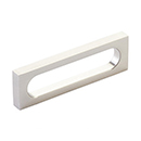 10032-BN - Modern Oval Slot - 3.5"cc Cabinet Pull - Brushed Nickel