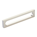 10033-BN - Modern Oval Slot - 5"cc Cabinet Pull - Brushed Nickel