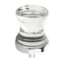 76 - City Lights - 1-1/8" Concave Glass Knob - Polished Nickel