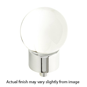 59 - City Lights - 1-3/8" Globe Glass Knob - Polished Chrome