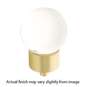 59 - City Lights - 1-3/8" Globe Glass Knob - Satin Brass
